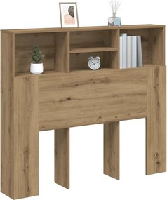 vidaXL Κεφαλάρι Με Αποθηκευτικό Χώρο 120x19x103,5 εκ. Επεξ. Ξύλο