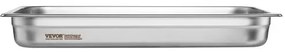 VEVOR 6 Pack Full Size Hotel Pans Steam Table Pan Stainless Steel 2.5" Deep