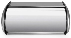 Muhler MR-4427 Ψωμιέρα με Καπάκι Inox σε Ασημί Χρώμα 44x27x18cm