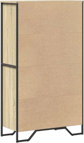 vidaXL Ντουλάπι Sonoma Δρυς 79,5x35,5x137,5 εκ. Επεξεργασμένο Ξύλο
