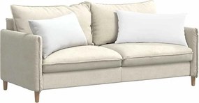 vidaXL Μαξιλάρι Καναπέ 2 pcs Λευκό 80 x 40 cm ύφασμα