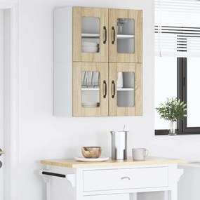 vidaXL Ραφιέρα τοίχου PORTO 2 pcs Δρύς Sonoma Επεξεργασμένο Ξύλο