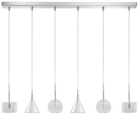 Φωτιστικό Οροφής - Ράγα 114-01047-13BR 6xG9 120cm Clear Luma