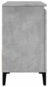 vidaXL ντουλάπι νεροχύτη σκυρόδεμα γκρι 65x33x60cm κατασκευασμένο ξύλο