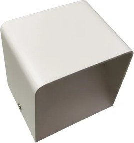 Απλίκα τοίχου up-down 5W τετράγωνη σε θερμό φως 3000Κ λευκή IP20