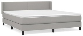 ΚΡΕΒΑΤΙ BOXSPRING ΜΕ ΣΤΡΩΜΑ ΑΝΟΙΧΤΟ ΓΚΡΙ 180X200 ΕΚ. ΥΦΑΣΜΑΤΙΝΟ 3129569