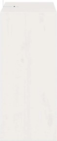 vidaXL Ράφι Κρασιού 2 pcs Λευκό 56 x 25 x 56 cm Στερεά ξυλεία πεύκου