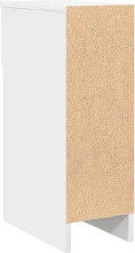 vidaXL Κομοδίνο με συρτάρι Λευκό 20x36x60 cm