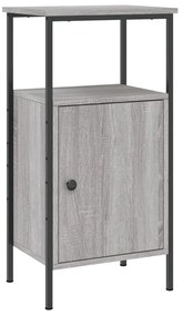 vidaXL Κομοδίνα 2 τεμ. Γκρι Sonoma 41 x 31 x 80 εκ. από Επεξεργ. Ξύλο