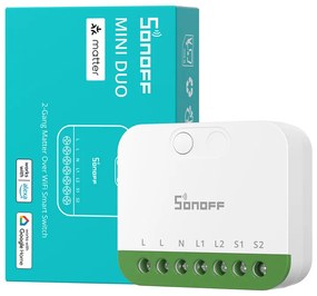 Sonoff MINI-2GS Matter μίνι διακόπτης δύο καναλιών
