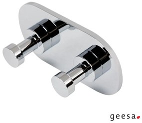 Άγκιστρο Διπλό Επίτοιχο Χρωμέ Geesa Nemox 6515
