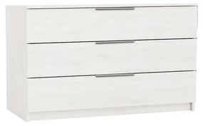 DRAWER Συρταριέρα με 3 Συρτάρια, Απόχρωση Άσπρο 80x40x64cm Ε760,3