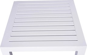 ΤΡΑΠΕΖΙ ΑΛΟΥΜΙΝΙΟΥ QIANA HM5402.01 ΛΕΥΚΟ 45x45x45,5Υ εκ.