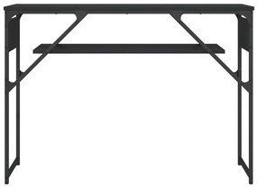 Τραπέζι Κονσόλα Μαύρο 105 x 30 x 75 εκ. από Επεξεργασμένο Ξύλο - Μαύρο