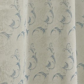 Κουρτίνα (270x280) Με Τρουκς Whitegg K0156 Εκρού,Γαλάζιο