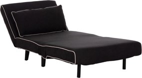 ΠΟΛΥΘΡΟΝΑ ΚΡΕΒΑΤΙ BRAXTON HM8425.03 ΜΑΥΡΟ ΥΦΑΣΜΑ 78x88x78Υεκ.
