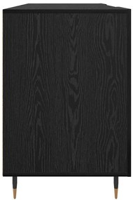 vidaXL Γραφείο με ράφι Μαύρη δρυς 140 x 50 x 75 εκ. Επεξεργασμένο ξύλο