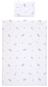 Σετ Σεντόνια Κούνιας 3τεμ. 70x140cm  Little Rubbits Grey  10420016601  Lorelli