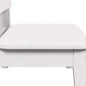 Καρέκλα κήπου vidaXL Λευκό 60x52,5x72 cm Ξύλο πεύκο μασίφ