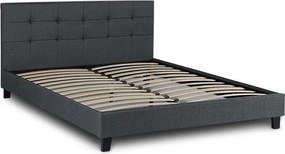 Κρεβάτι Sissy Megapap υφασμάτινο χρώμα ανθρακί 160x200εκ.