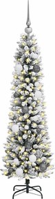vidaXL Τεχνητό Χριστουγεννιάτικο Δέντρο με 150 LED Λευκό 150 cm