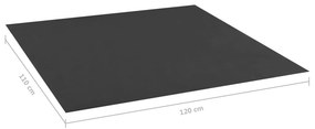 VidaXL Κάλυμμα Δαπέδου Αμμοδόχου Μαύρο 120 x 110 εκ.