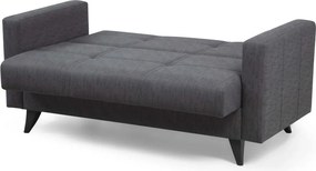 Διθέσιος Καναπές Κρεβάτι Σκούρο Γκρι POLYA 75x151x86
