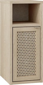 Κομοδίνο Inca Megapap χρώμα light oak 25,2x32x60εκ.
