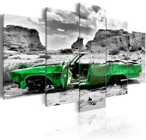 Πίνακας - Green retro car at Colorado Desert 200x100