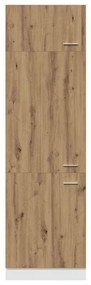 vidaXL Ντουλάπι ψυγείου Artisan Oak 60x57x207 cm Κατασκευασμένο ξύλο