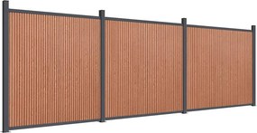 vidaXL Πάνελ Περίφραξης Καφέ 526 x 186 εκ. από WPC