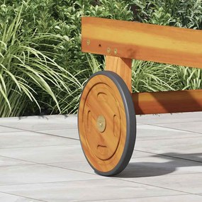vidaXL Ευρυχωροί Τροχοί με τροχούς 2 pcs Καφέ 20.5 x 20.5 x 2 εκ.