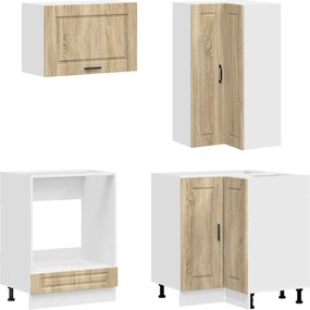 vidaXL Μονάδα κουζίνας PORTO 8 pcs Sonoma Δρυς Επεξεργασμένο Ξύλο