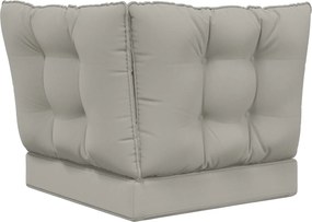 vidaXL Μαξιλάρι Καναπέ Εξωτερικού Χώρου 3 pcs Γκρι Πολυεστέρας