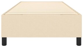 Πλαίσιο Κρεβατιού Boxspring Κρεμ 90 x 200 εκ. Υφασμάτινο - Κρεμ