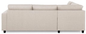 Γωνιακός Καναπές Scandinavian Choice C149, Beige, Μαύρο, 250x195x79cm, Πόδια: Πλαστική ύλη | Epipla1.gr