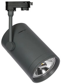 Σποτ Μαγνητικής Ράγας Bem 3-phase GU10/R111 max 20W Led L19cm IP20 Anthracite VKLed