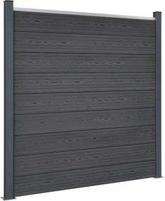 vidaXL Σετ Πάνελ Περίφραξης Καφέ 353x186 εκ. από WPC