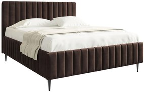 Επενδυμένο κρεβάτι Lewezo-Kafe-180 x 200