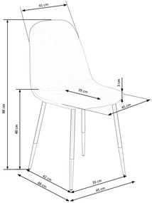 K379 chair, color: dark green DIOMMI V-CH-K/379-KR-C.ZIELONY