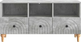 vidaXL Ντουλάπι TV 102 x 34,5 x 50 εκ. Σκυρόχρωμο Γκρι