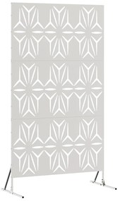 vidaXL Οθόνη Ιδιωτικότητας Γκρι 100 x 50 x 180 εκ. Ατσάλι