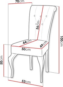 Καρέκλα S63-Mauro - 52.00Χ70.00Χ100.00cm
