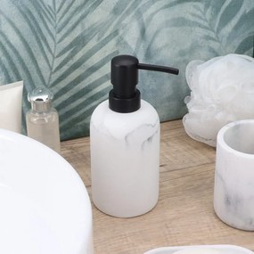 Δοχείο Κρεμοσάπουνου 300ml (Φ7.3x17.5) T-D Marble White 62122602