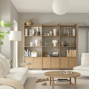 LÅDMAKARE σύνθεση αποθήκευσης με συρόμενες πόρτες και 9 ράφια, 238x35x212 cm 695.639.88
