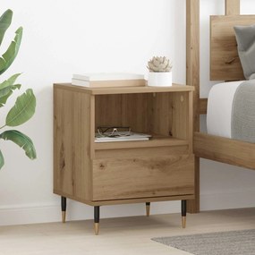 vidaXL Κομοδίνο Artisan Oak 40 x 35 x 50 εκ. Επεξεργασμένο Ξύλο