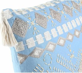 Μαξιλάρι DKD Home Decor Μπλε Λευκό 40 x 15 x 40 cm