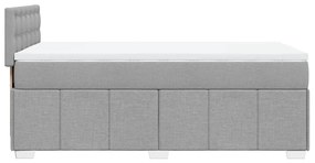 ΚΡΕΒΑΤΙ BOXSPRING ΜΕ ΣΤΡΩΜΑ ΑΝΟΙΧΤΟ ΓΚΡΙ 90X200 ΕΚ. ΥΦΑΣΜΑΤΙΝΟ 3286965