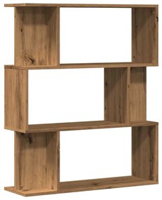 vidaXL Ντουλάπι βιβλίων Artisan Oak 80x24x96 cm Κατασκευασμένο ξύλο