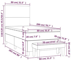 ΚΡΕΒΑΤΙ BOXSPRING ΜΕ ΣΤΡΩΜΑ ΜΑΥΡΟ 80 X 200 ΕΚ. ΥΦΑΣΜΑΤΙΝΟ 3136951